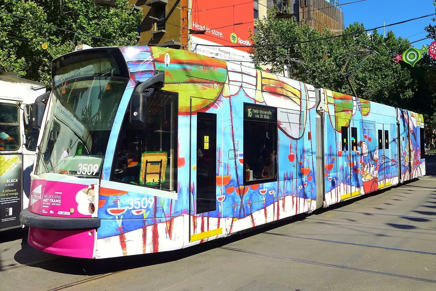 A Melbourne tram on Swanston Street in the central city